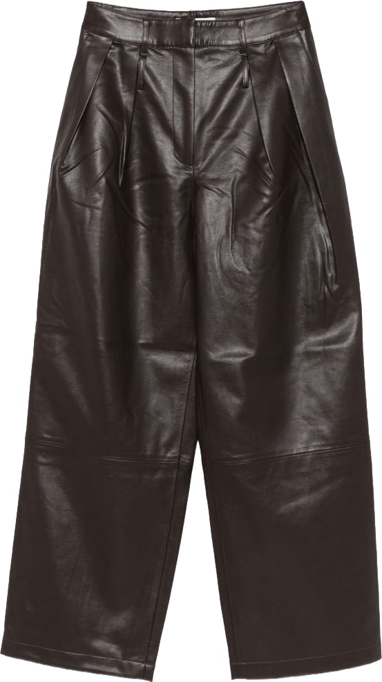 032C Jeva faux leather trousers