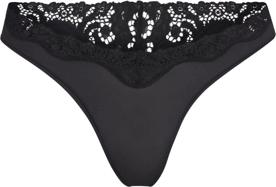 032C Laced thong briefs