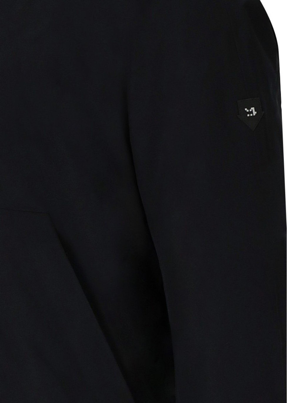 Weryk Black Blue Hooded Jacket Black