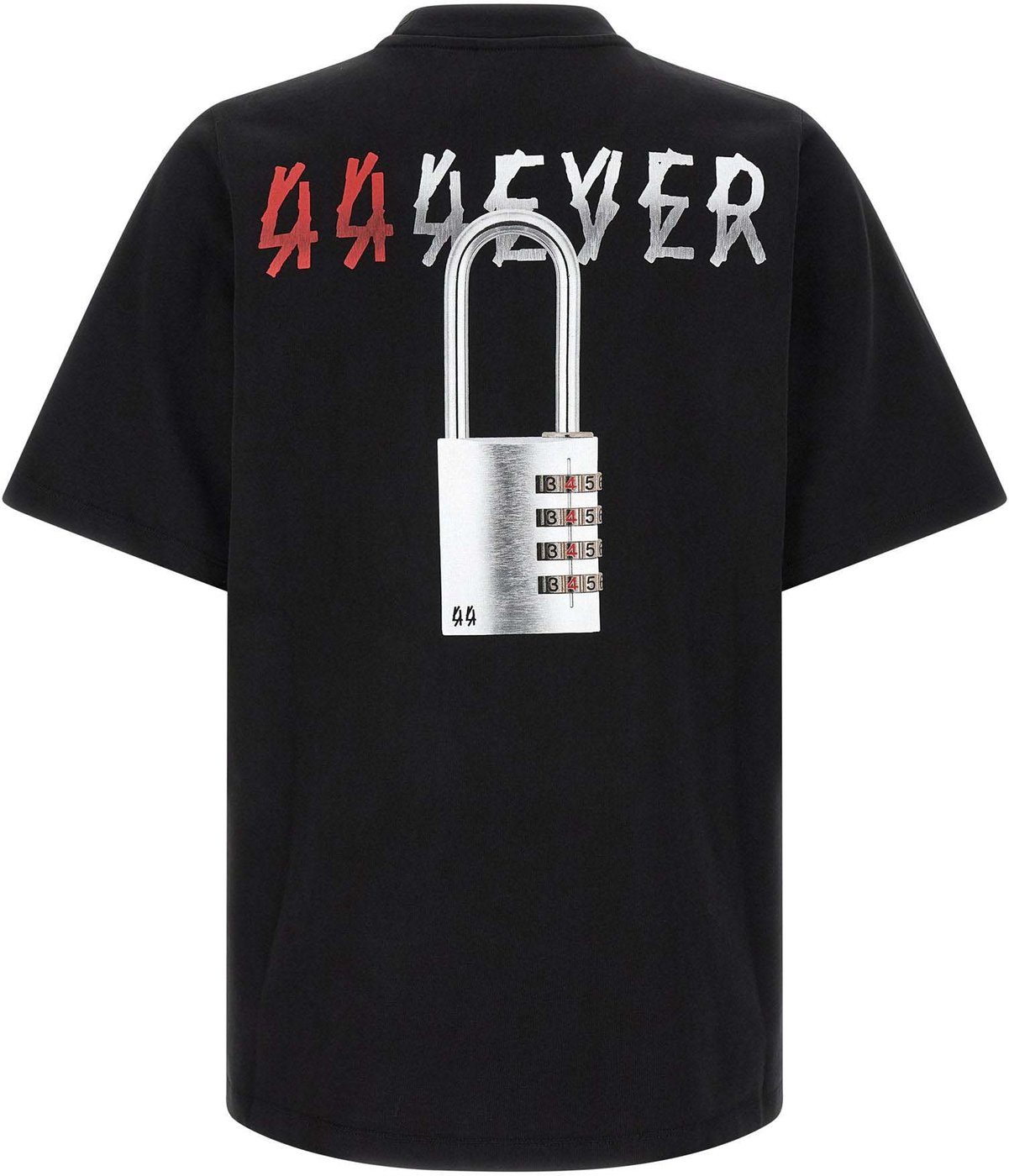 44 Label T-shirt With Padlock Print