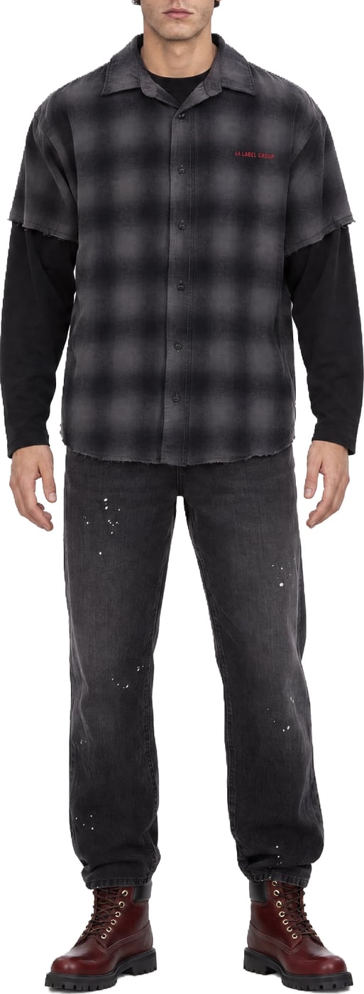 Shirts Overdye Gray High Risk Red Pat