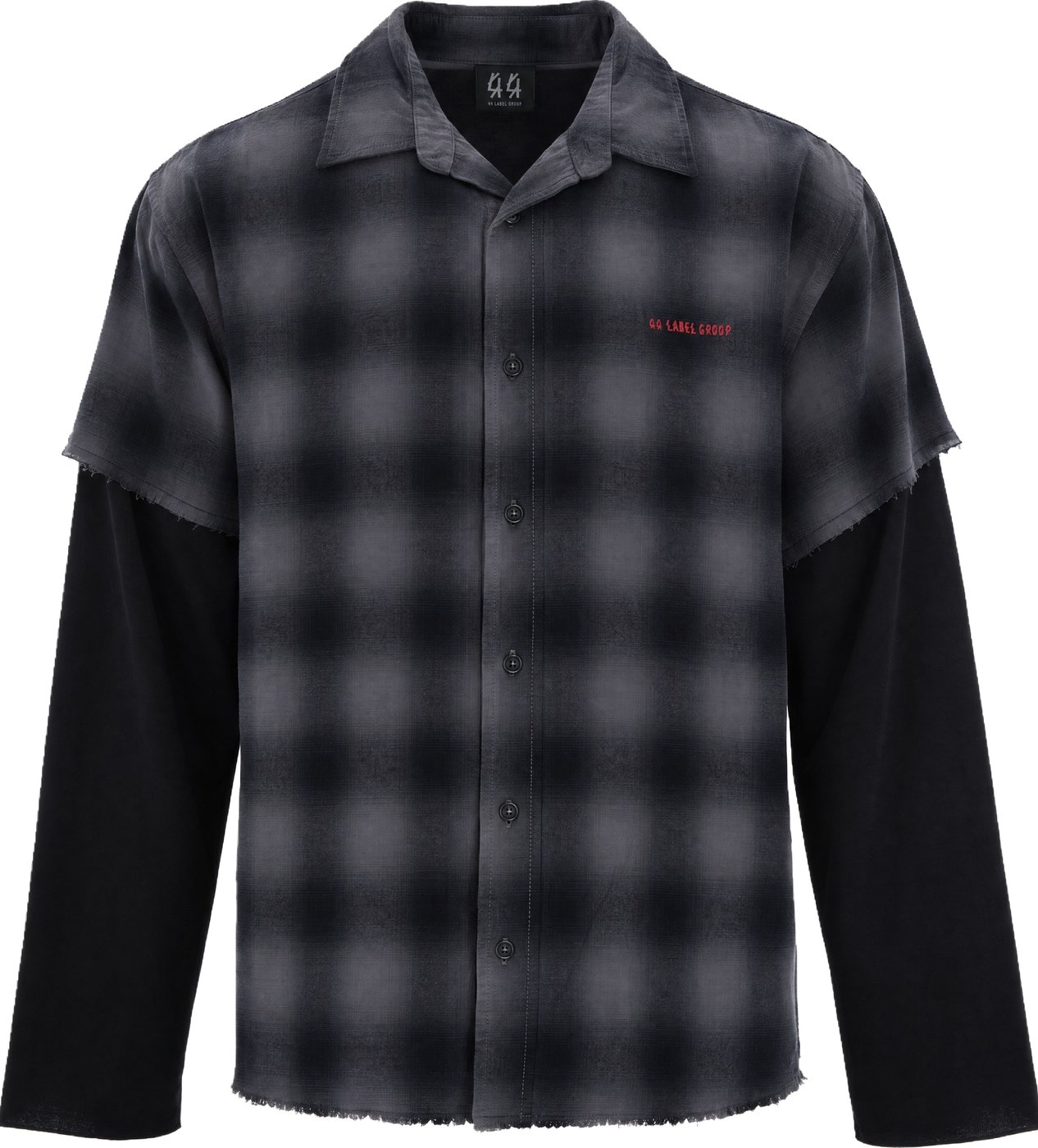 Shirts Overdye Gray High Risk Red Pat