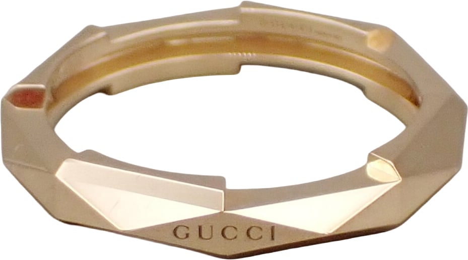 Gucci Link to Love Studded 18K Yellow Gold 4mm