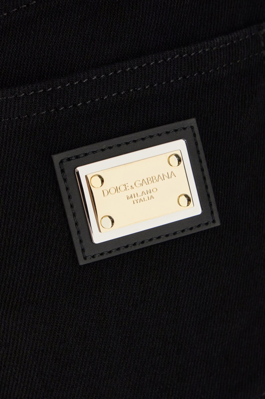 Dolce & Gabbana Black denim shorts