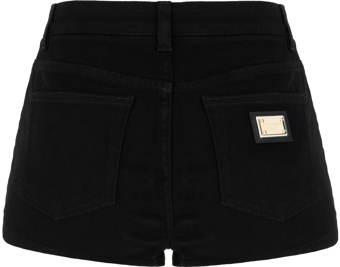 Dolce & Gabbana Black denim shorts