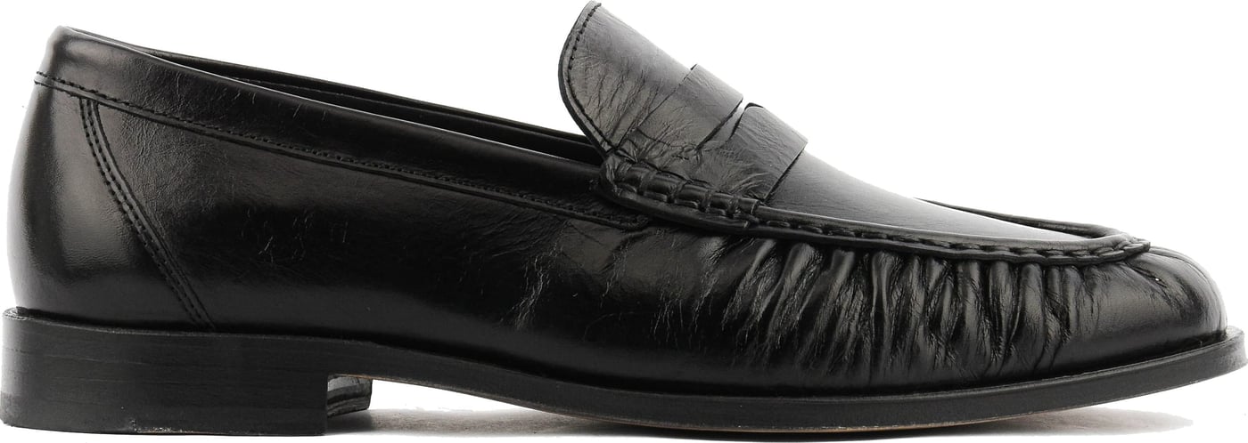 Penny Loafer Wrinkle Black