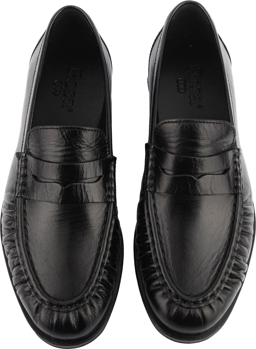 Penny Loafer Wrinkle Black