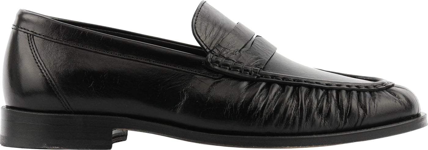 Penny Loafer Wrinkle Black