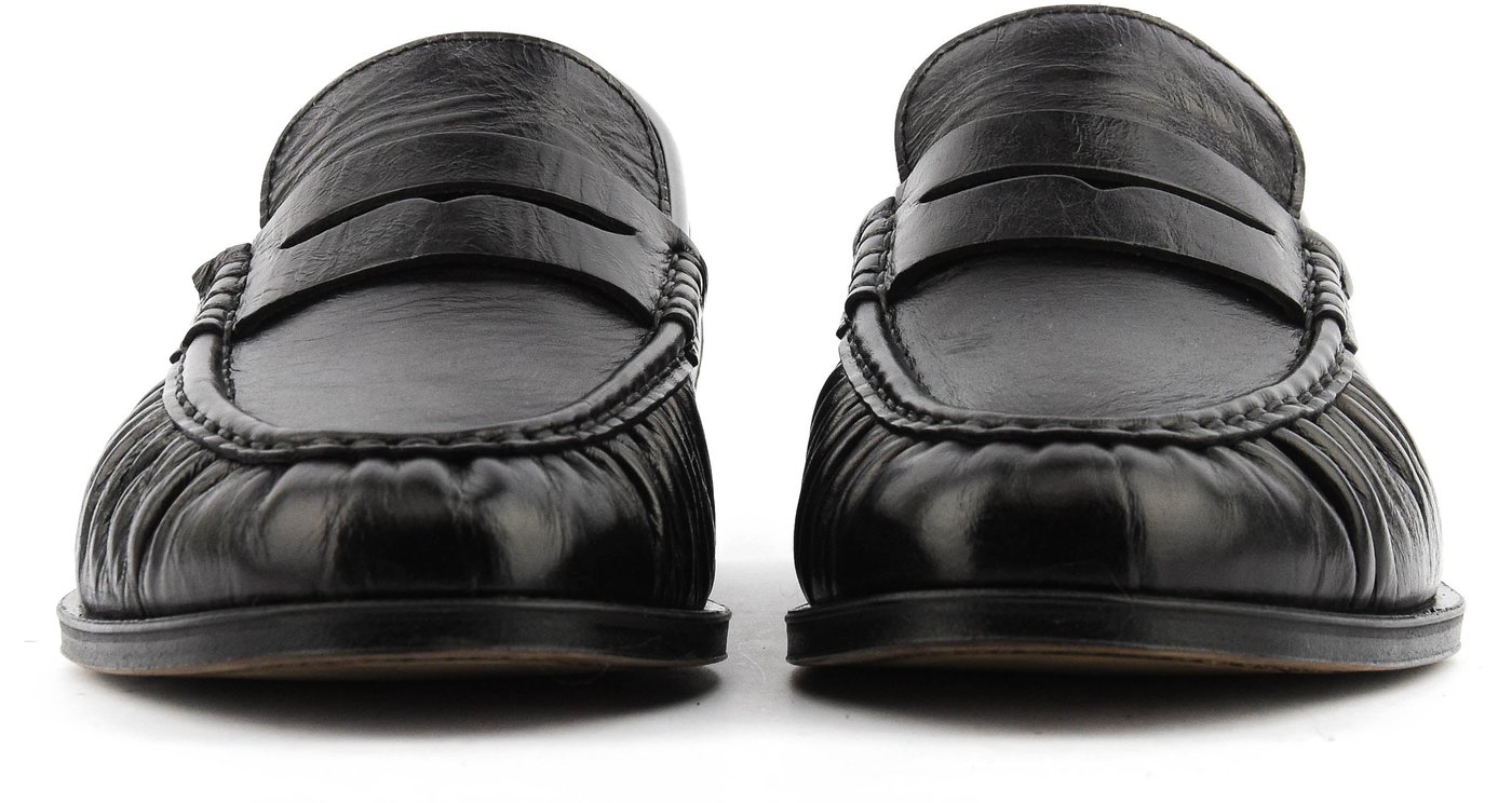 Penny Loafer Wrinkle Black
