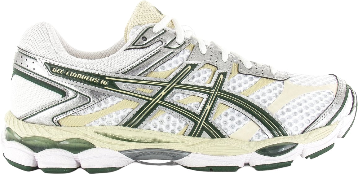 asics gel cumulus 16 mesh blanc argent
