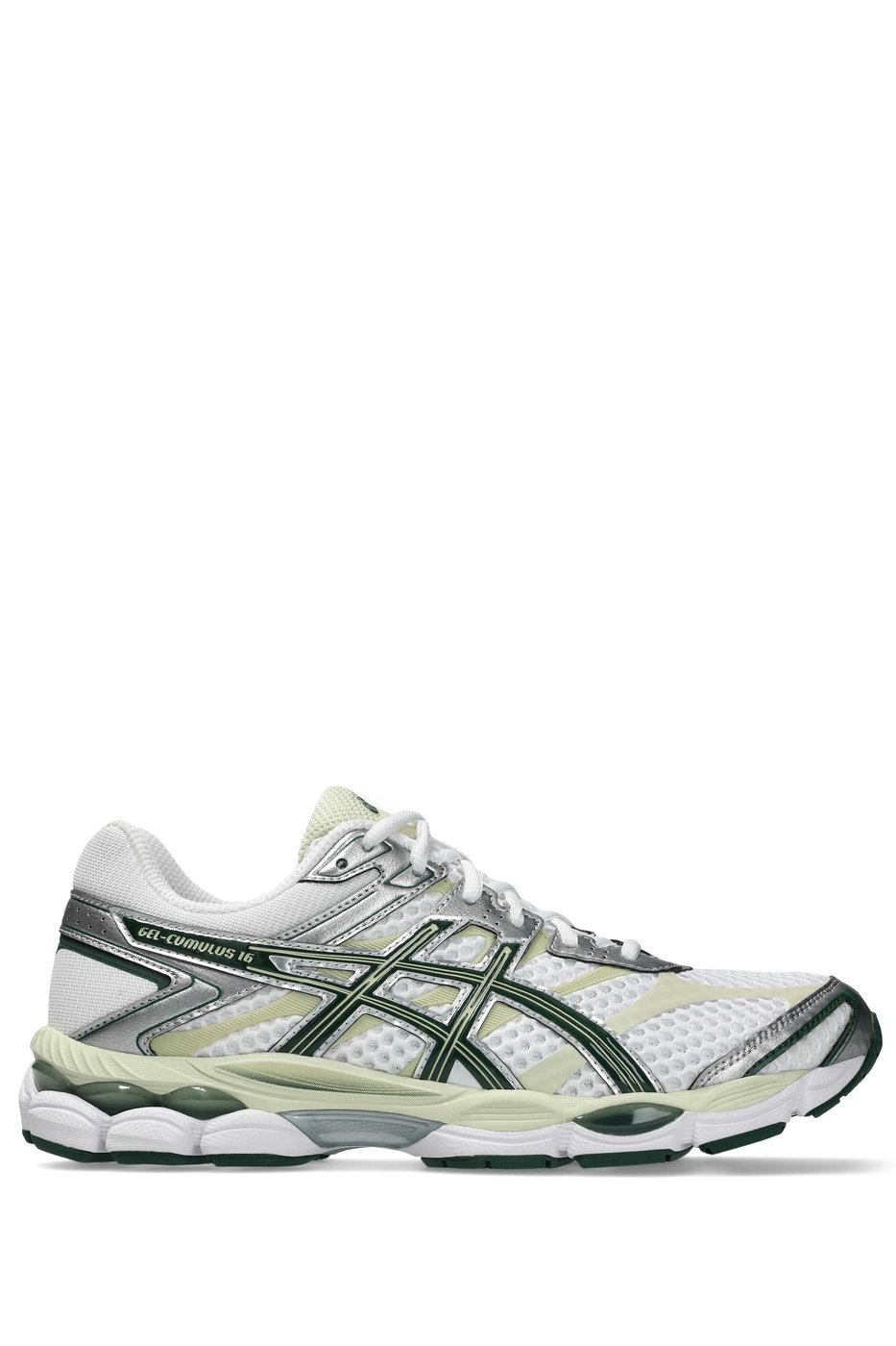 asics gel cumulus 16 mesh blanc argent