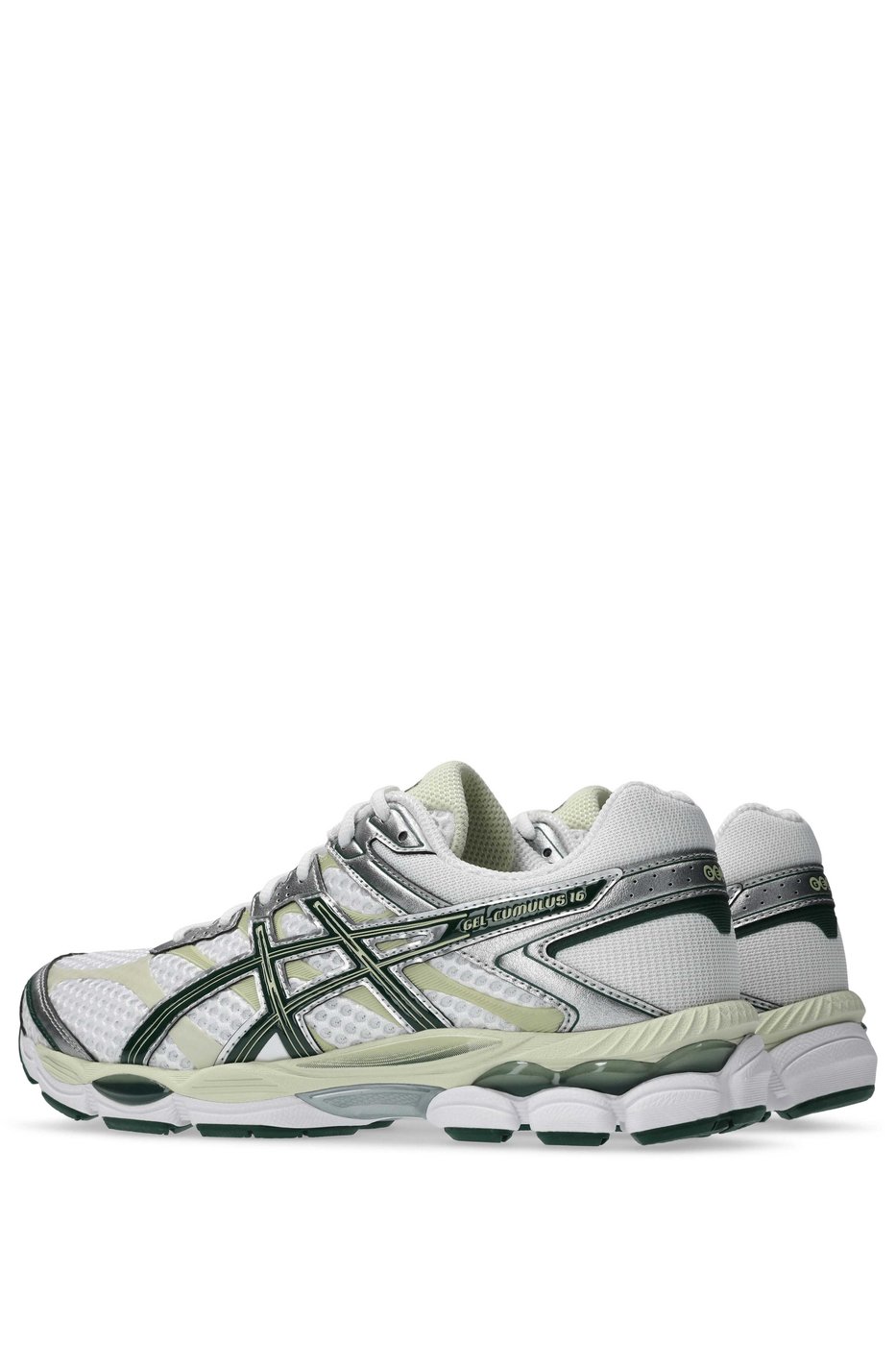 asics gel cumulus 16 mesh blanc argent