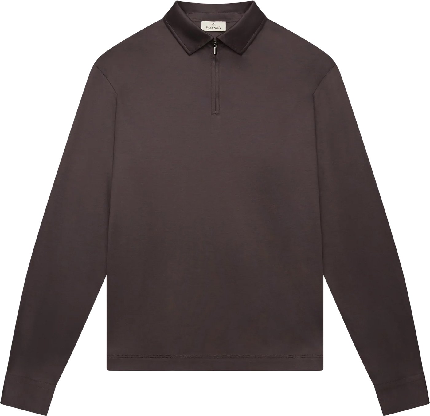 Supima Zip Polo Ebony