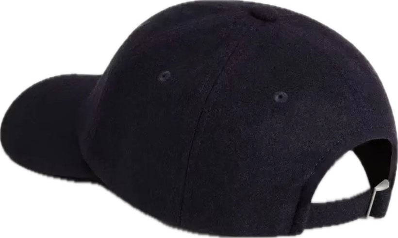 Solid Wool Baseball Cap Melton Blue