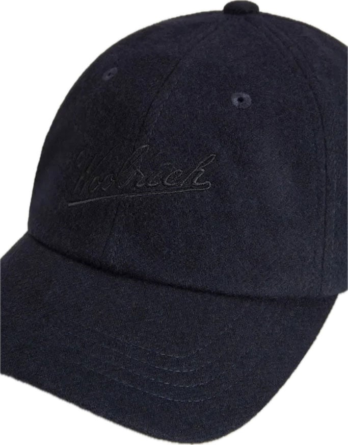 Solid Wool Baseball Cap Melton Blue