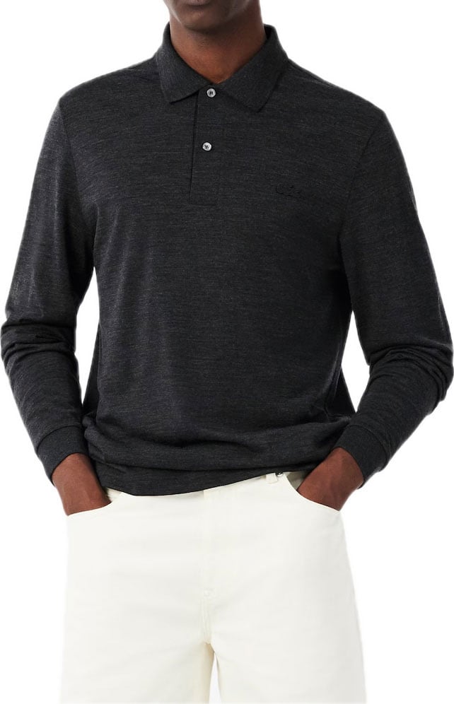 polo lange mouwen donkergrijs