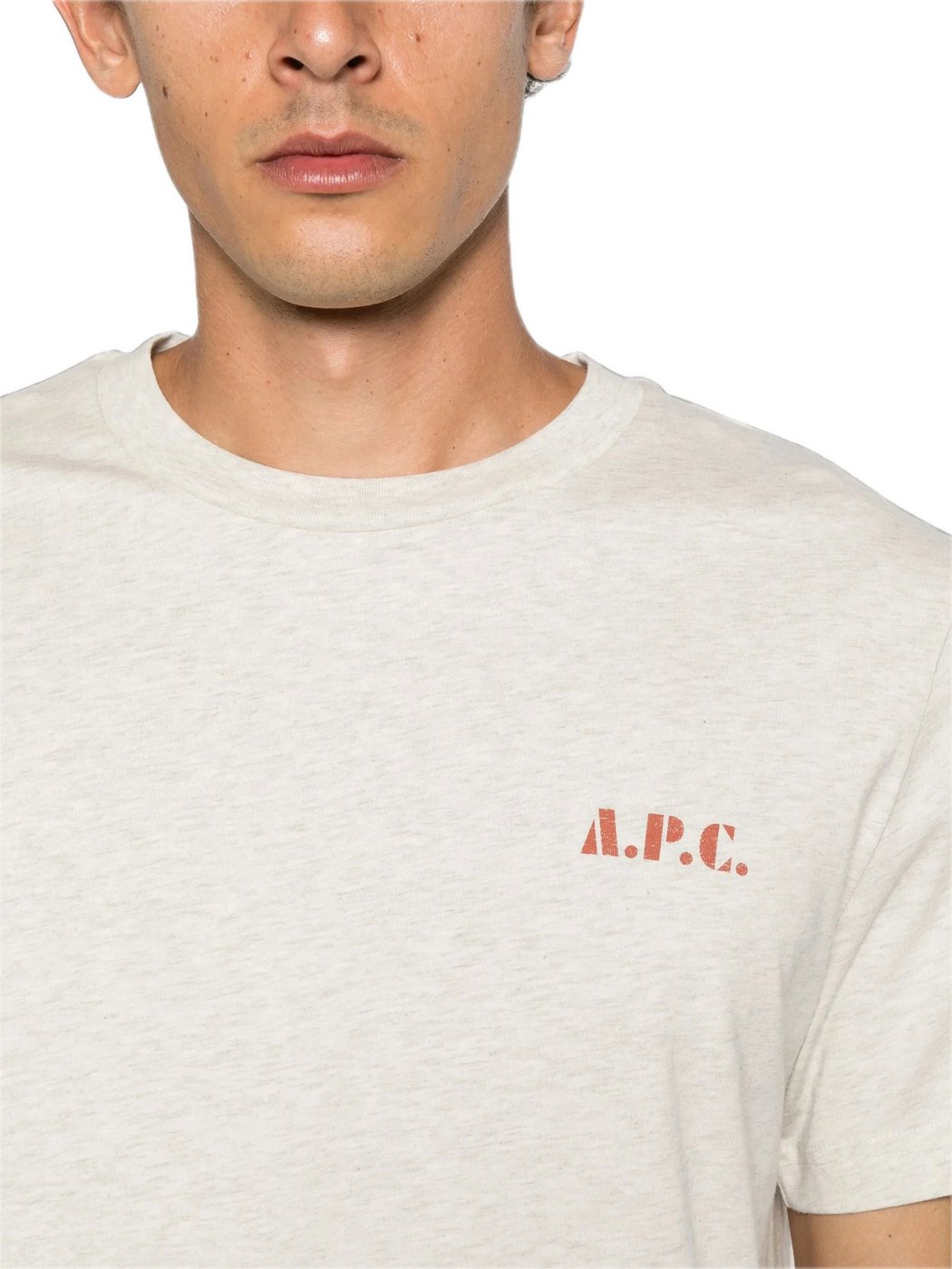 t-shirt ecru chine