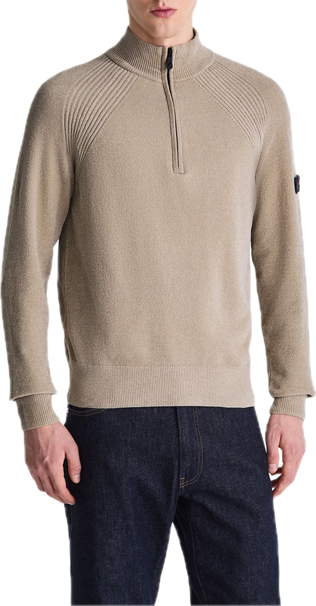 zippullover beige Crivelli