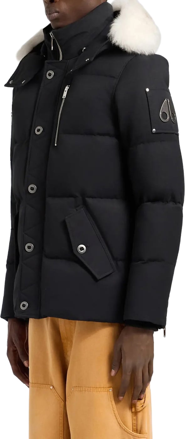 3Q Jacket Natural Shearling Black