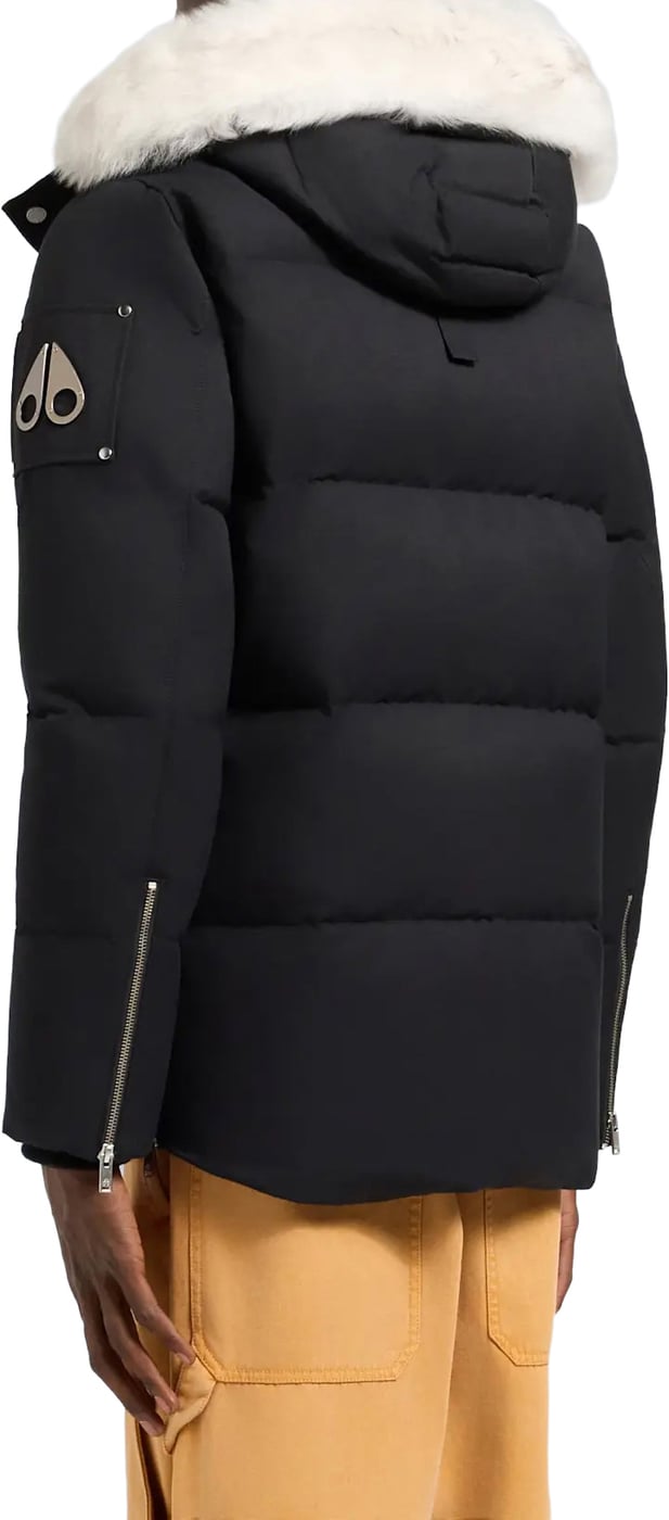 3Q Jacket Natural Shearling Black