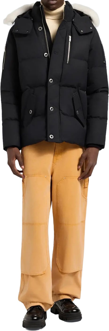 3Q Jacket Natural Shearling Black