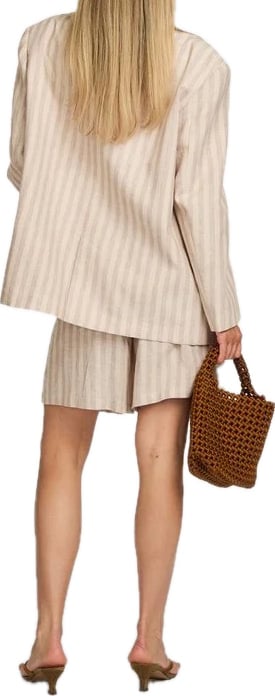korte broek beige strepen