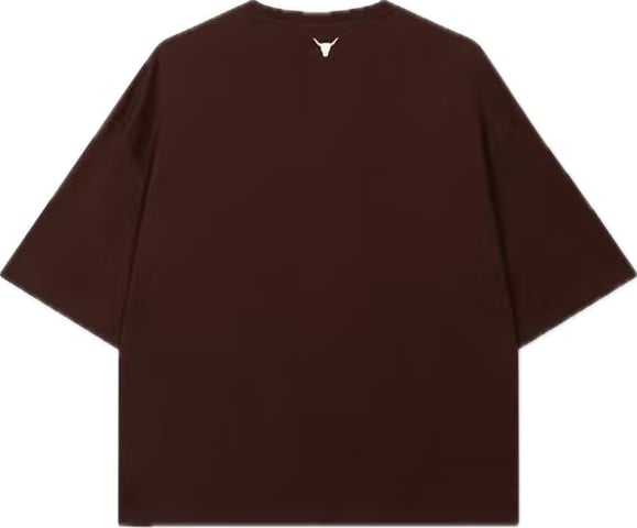bruin shirt witte tekst