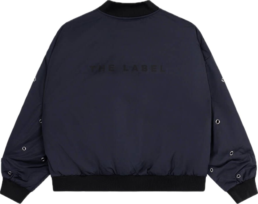 donkerblauwe bomber ringen
