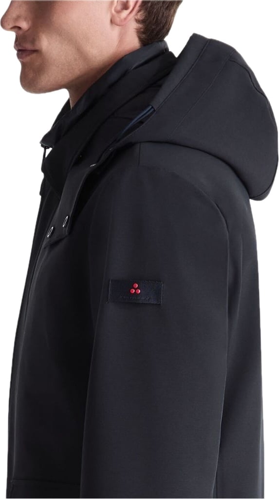 donkerblauwe jas zakken