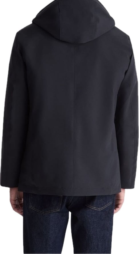 donkerblauwe jas zakken