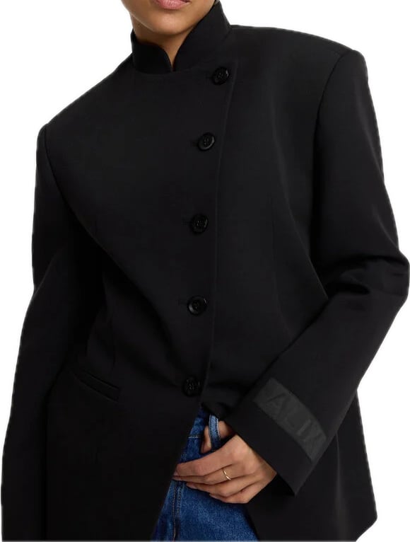gilet zwart met knopen