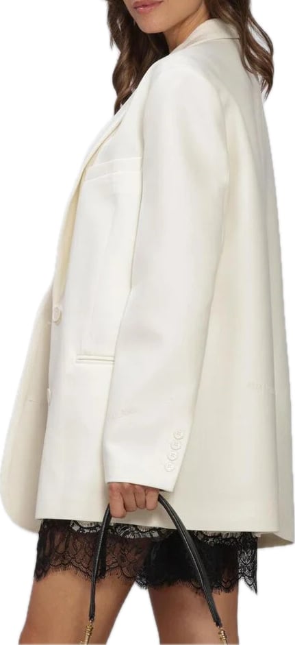 blazer wit logo schouder