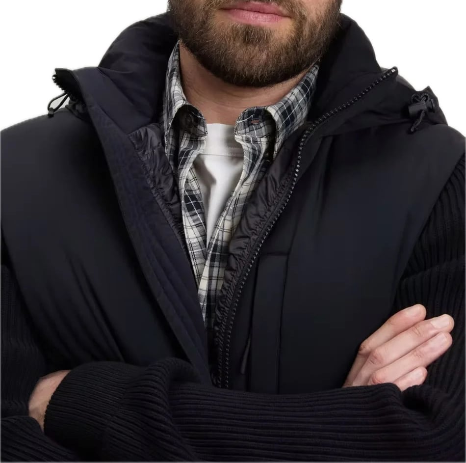 Matt Stretch Hybrid Jacket Black