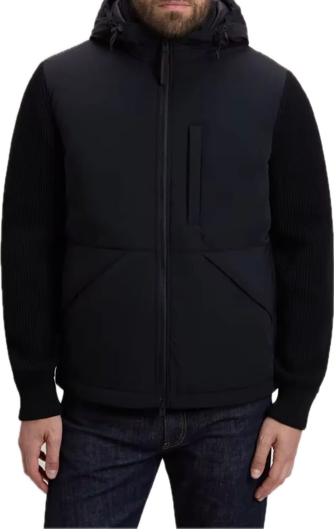 Matt Stretch Hybrid Jacket Black