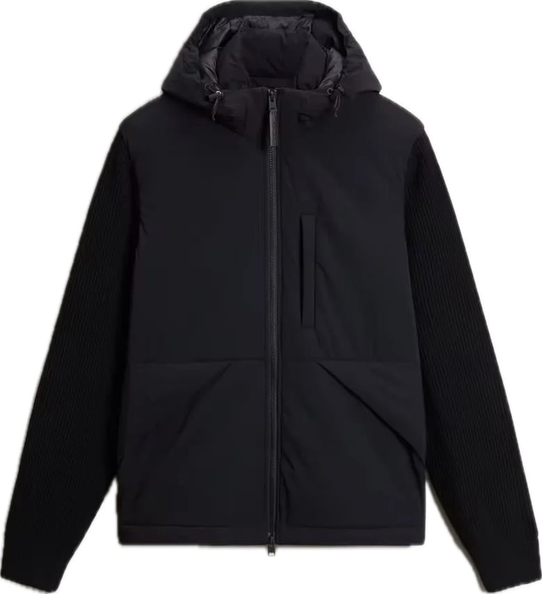 Matt Stretch Hybrid Jacket Black