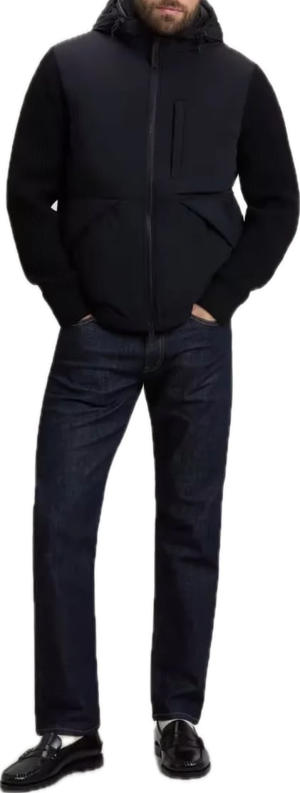 Matt Stretch Hybrid Jacket Black