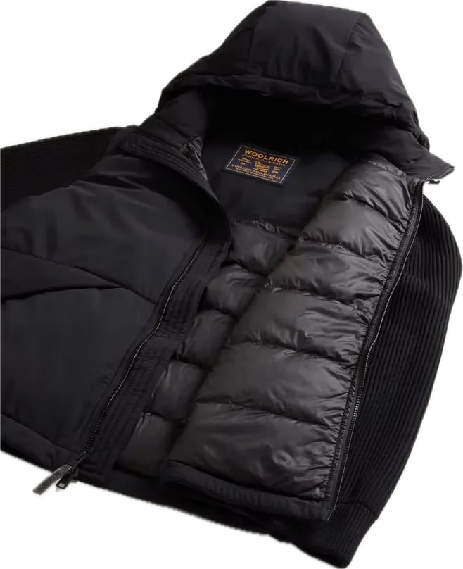 Matt Stretch Hybrid Jacket Black