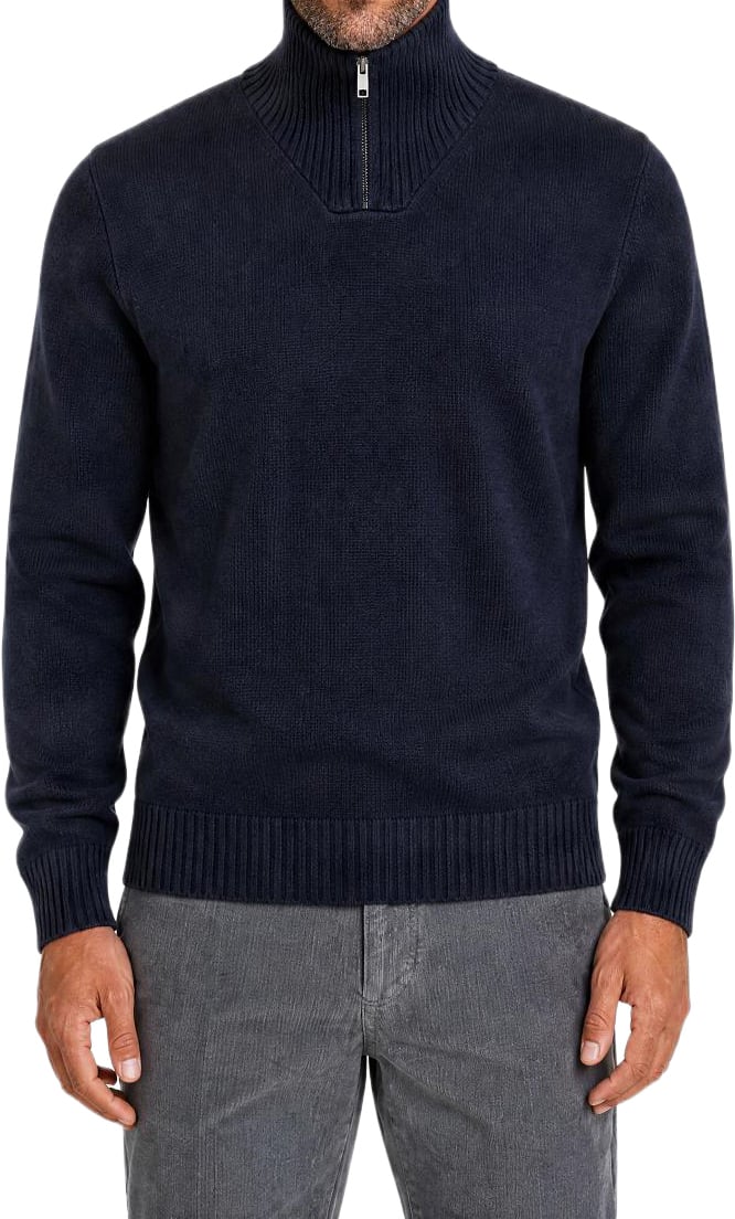 navy zip up