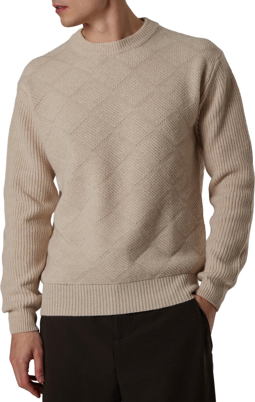 zand sweater ruitje