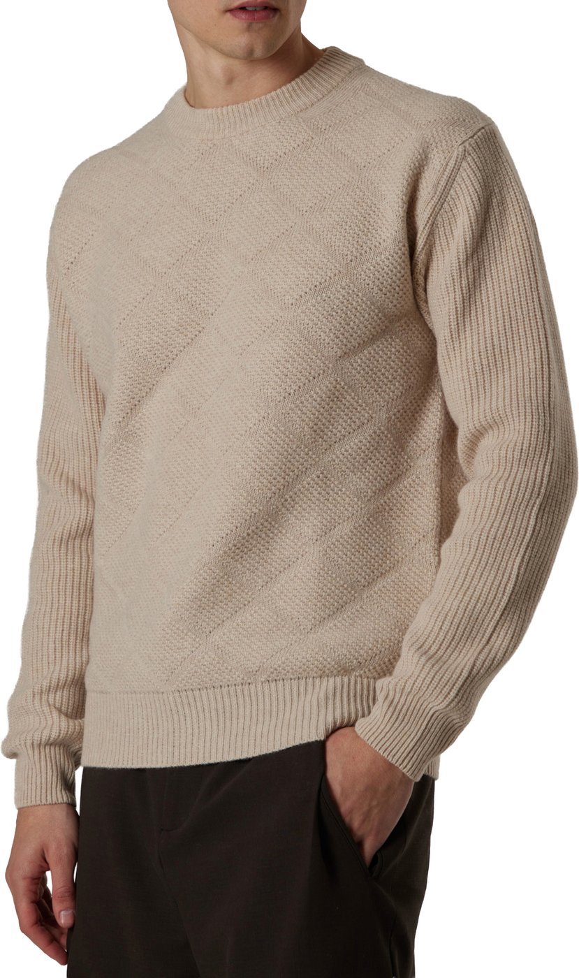 zand sweater ruitje