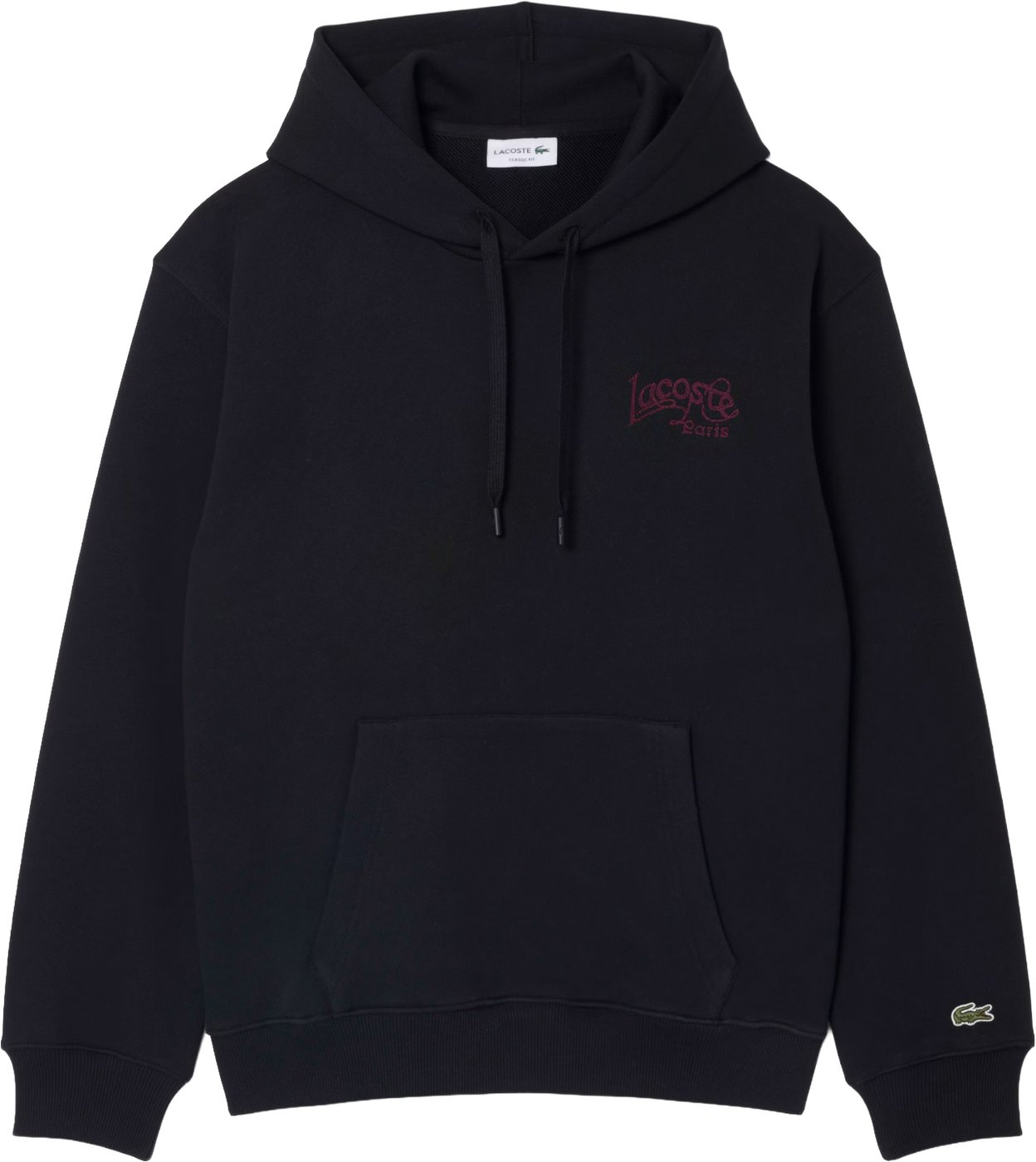 zwarte hoodie rood logo