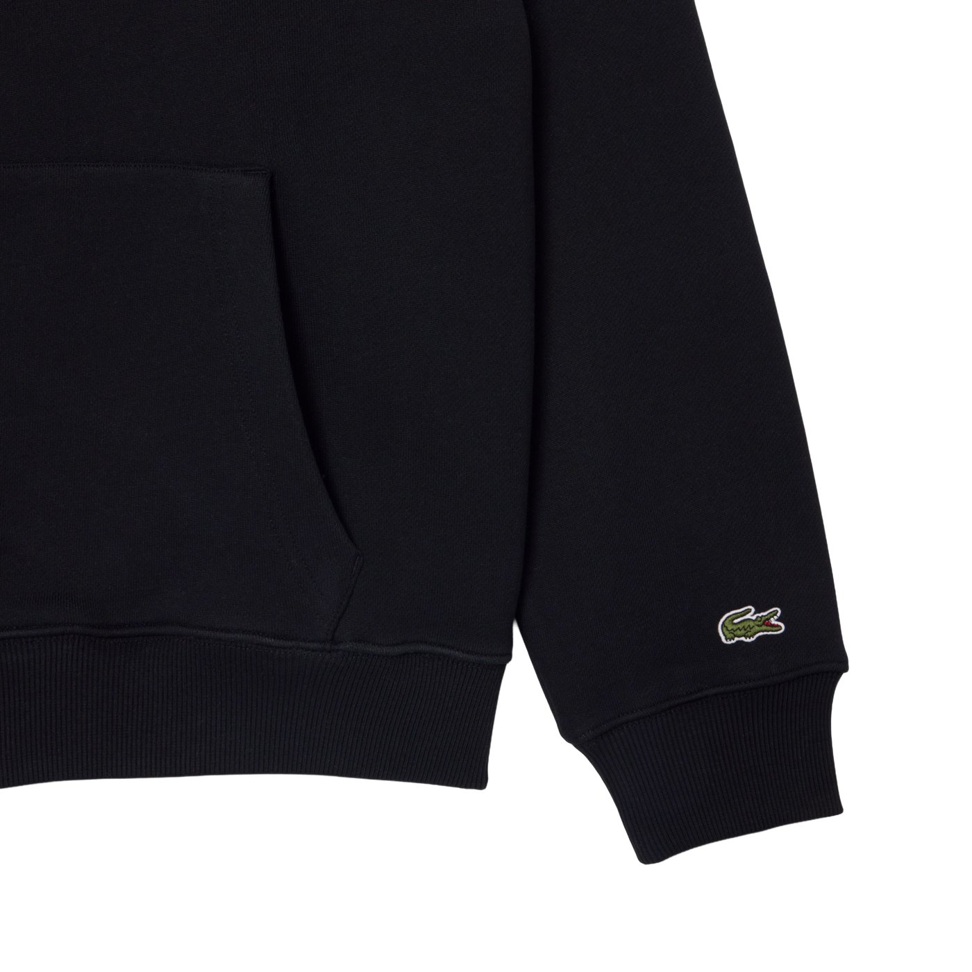 zwarte hoodie rood logo