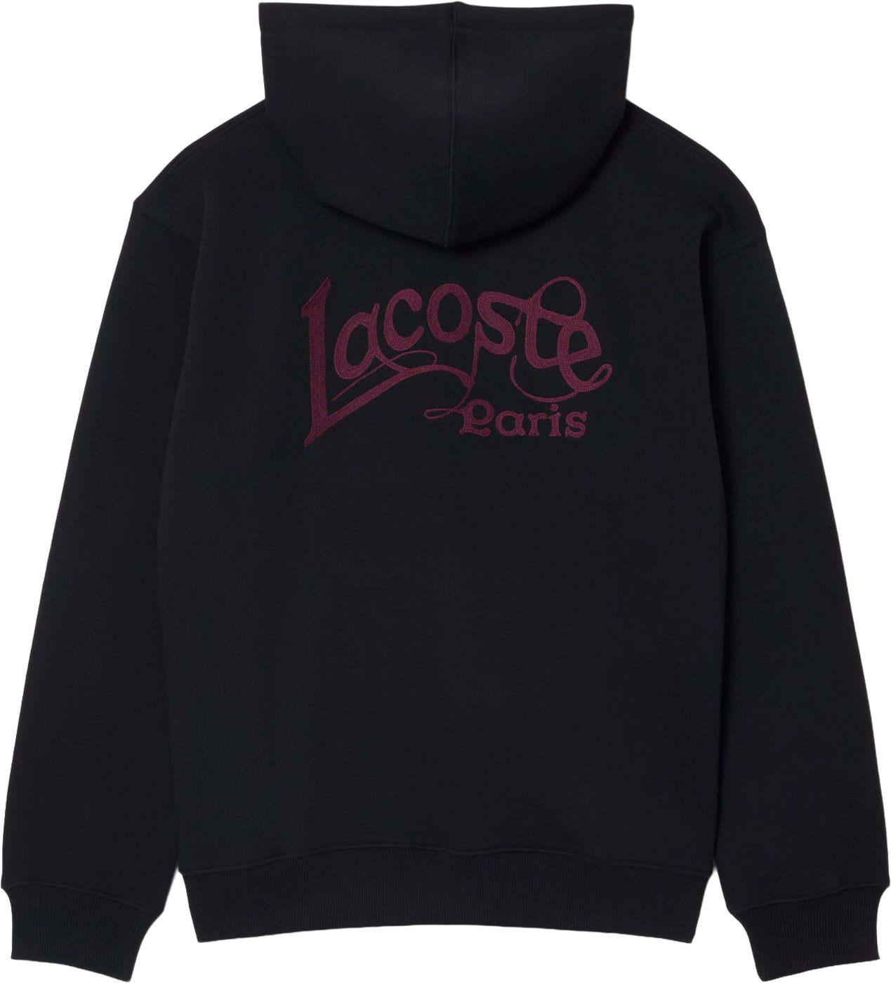 zwarte hoodie rood logo