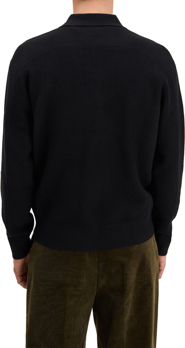 zwarte lange polo