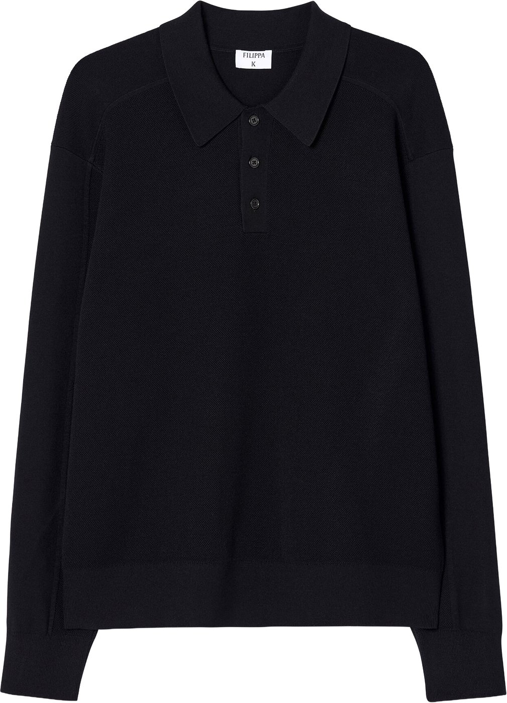 zwarte lange polo