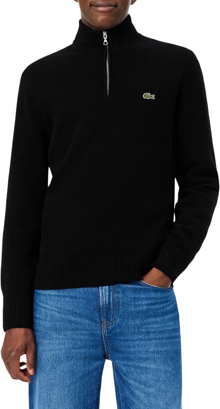 zwarte half zip sweater