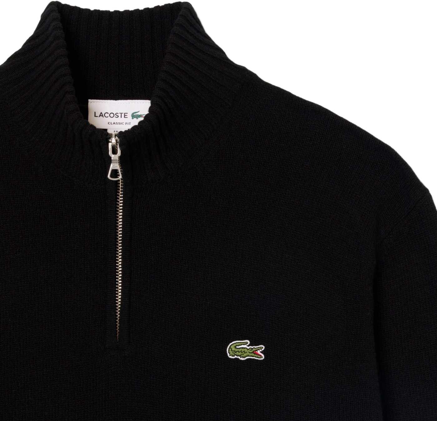 zwarte half zip sweater