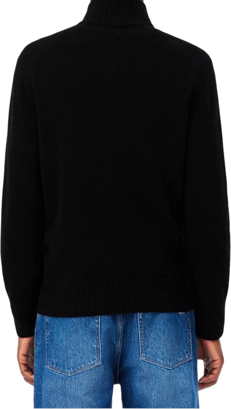 zwarte half zip sweater