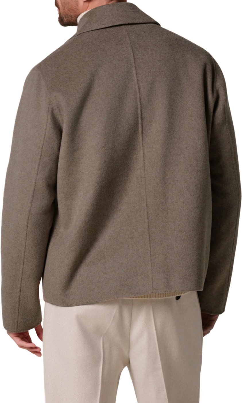 Wollen Overshirt Met Rits