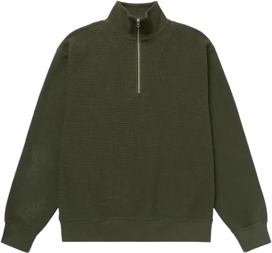 Scissor Zip Waffle Knit